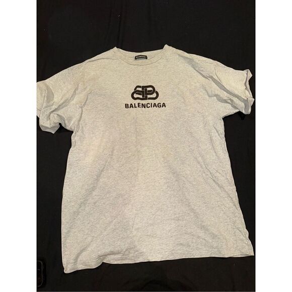 BALENCIAGA men’s over size tee gray size XS good for women as a t shirt dress - Picture 1 of 6